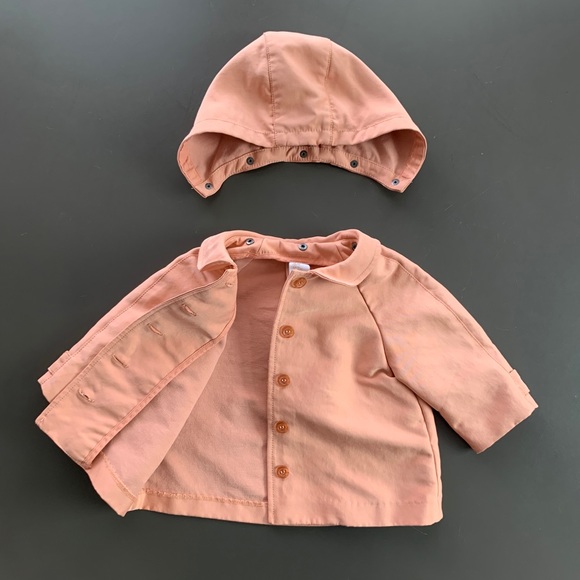 H&M Rare Coral Coat Size 6-9 mo - Picture 3 of 4